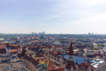 Panoramic Aerial View of Munich Cityscape