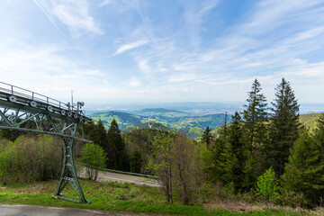 Panoramic View from Schauinslandbahn Cable Car Ride