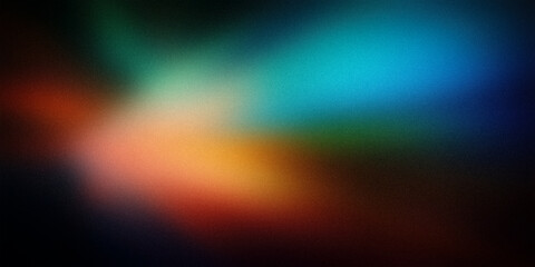 Vibrant abstract gradient with rich hues of blue, green, orange, and red, creating a dynamic and energetic background. Ideal for creative and modern design projects