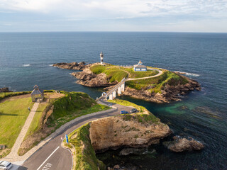 Faro de Isla Pancha en Ribadeo Lugo Galicia