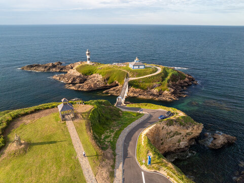 Faro de Isla Pancha en Ribadeo Lugo Galicia