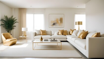 Fototapeta premium Photo interior modern design room 3d illustration