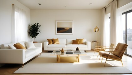 Fototapeta premium Photo interior modern design room 3d illustration