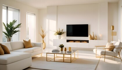 Photo interior modern design room 3d illustration