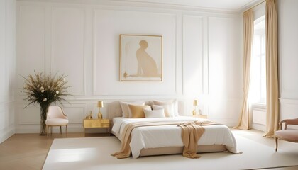 Photo interior modern design room 3d illustration