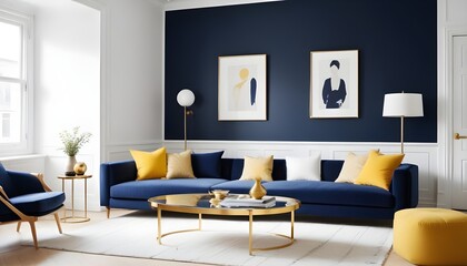 Photo interior modern design room 3d illustration