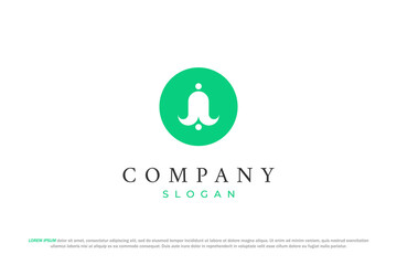 bell flower inside the green circle of nature logo