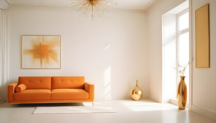 Photo interior modern design room 3d illustration