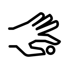 Saving icon in thin line style. Vector illustration graphic design