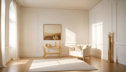 Fototapeta premium Photo interior modern design room 3d illustration