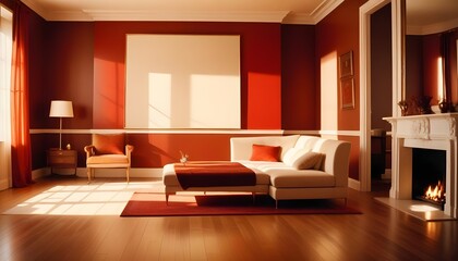 Fototapeta premium Photo interior modern design room 3d illustration