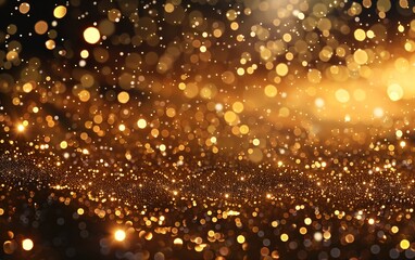 Golden dust background,created with Generative AI tecnology.