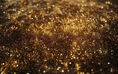 Golden dust background,created with Generative AI tecnology.