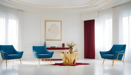 Photo interior modern design room 3d illustration
