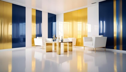 Photo interior modern design room 3d illustration