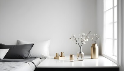 Photo interior modern design room 3d illustration