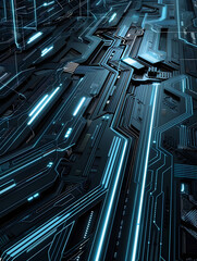 Circuit board background, abstract