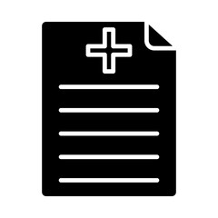 Obraz premium Prescription glyph icon