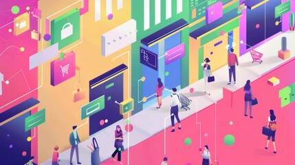 Digital Shopping Experience with Interactive Displays