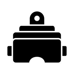 VR Headset glyph icon