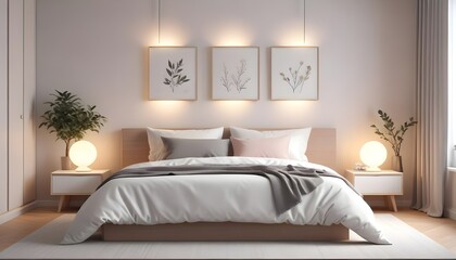 Photo interior modern design room 3d illustration
