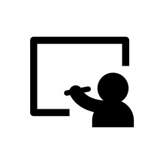 Teacher icon vector illustration graphic design