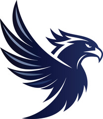 Eagle Logo Style Silhouette Vector Illustration
