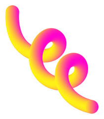 Obraz premium Abstract 3D squiggle