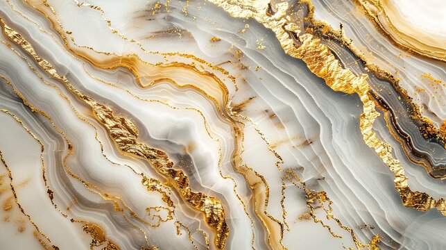 Marmor Struktur Hintergrund in weib und gold