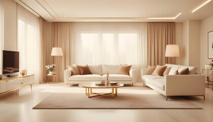 Fototapeta premium Photo interior modern design room 3d illustration