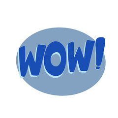 Wow exclamation illustration
