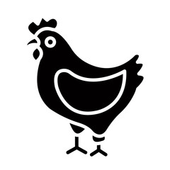 Hen glyph icon