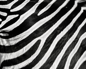 Abstract Black And White Wavy Stripes With White Dots Pattern