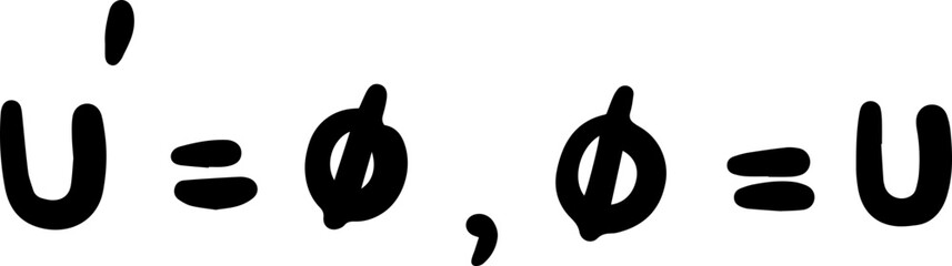 Law of the algebra of sets