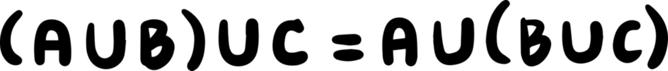 Law of the algebra of sets