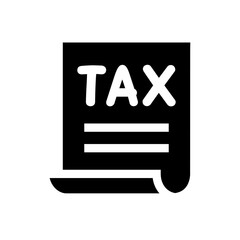 Tax invoice icon vector illustration graphic design