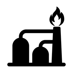 Obraz premium Refinery icon vector illustration graphic design