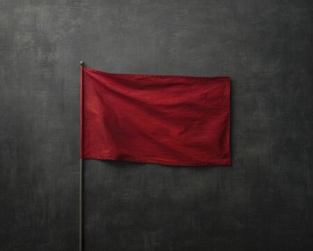 Red flag symbolism showcases the impactful and significant role of red flags in artistic expression.