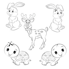 Bundle of farm animal coloring pages
