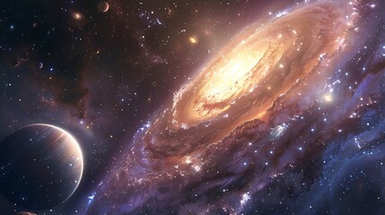 Cosmic Phenomena, Capture the awe-inspiring beauty and complexity of celestial phenomena found within galaxies 