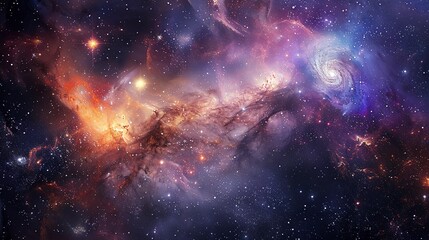 Obraz premium magical land , universe stars, stars big space 