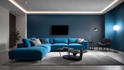 Fototapeta premium Photo interior modern design room 3d illustration