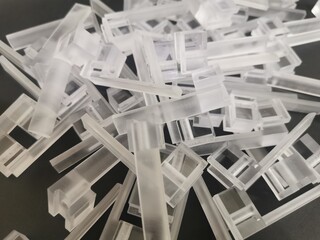 Polycarbonate or PC,  Material for 3D printing, its impact resistance and transparency. It is a lightweight but strong thermoplastic. engineer, Industry
