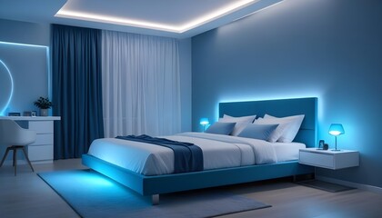 Photo interior modern design room 3d illustration