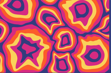 groovy background aesthetic wave, swirl, twirl pattern Set of backgrounds in trendy retro psychedelic style.Twisted and distorted Vector illustration	