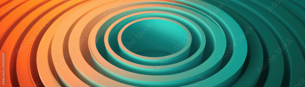 Poster a mesmerizing abstract design featuring concentric circles and a single drop, evoking tranquility an