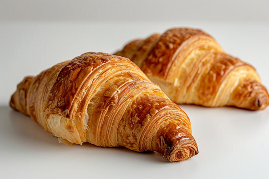 AI generated image of fresh bakery isolated on white color background created with generative ai