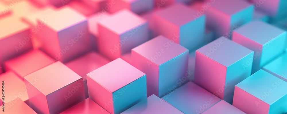 Poster colorful blocks in a dynamic arrangement create an abstract visual perfect for modern designs and cr
