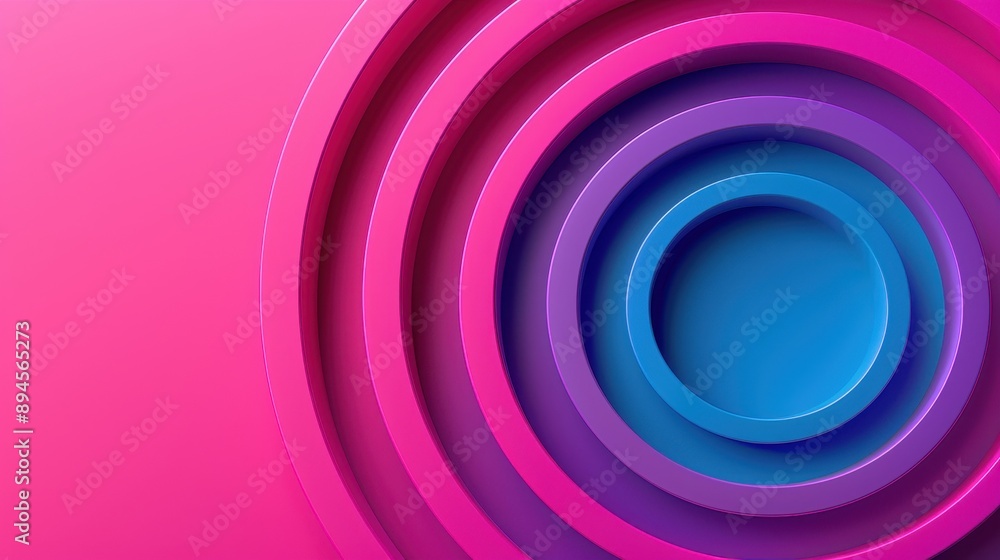 Poster colorful gradient circles on a vibrant background, creating a visually stunning abstract design that