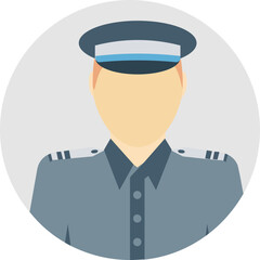 Cop vector icon in background style 